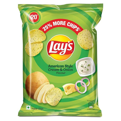 Lay's Potato Chips 48 Gram, American Style Cream & Onion