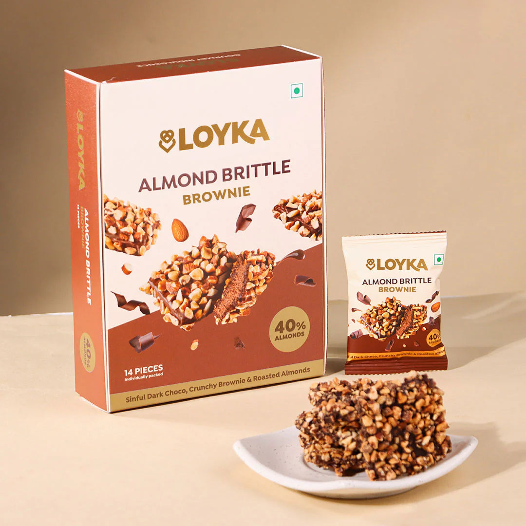 Almond Brittle Brownie 14 Pcs Box