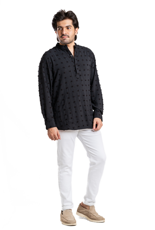 Black Classic Kurta Shirt