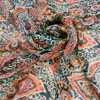 Timeless Henna Silk Print