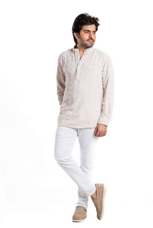 Light Cream Kurta Shirt