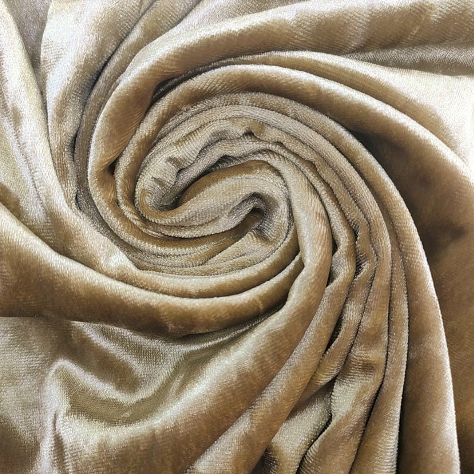 Dramatic Hammer Velvet Dyed Fabric