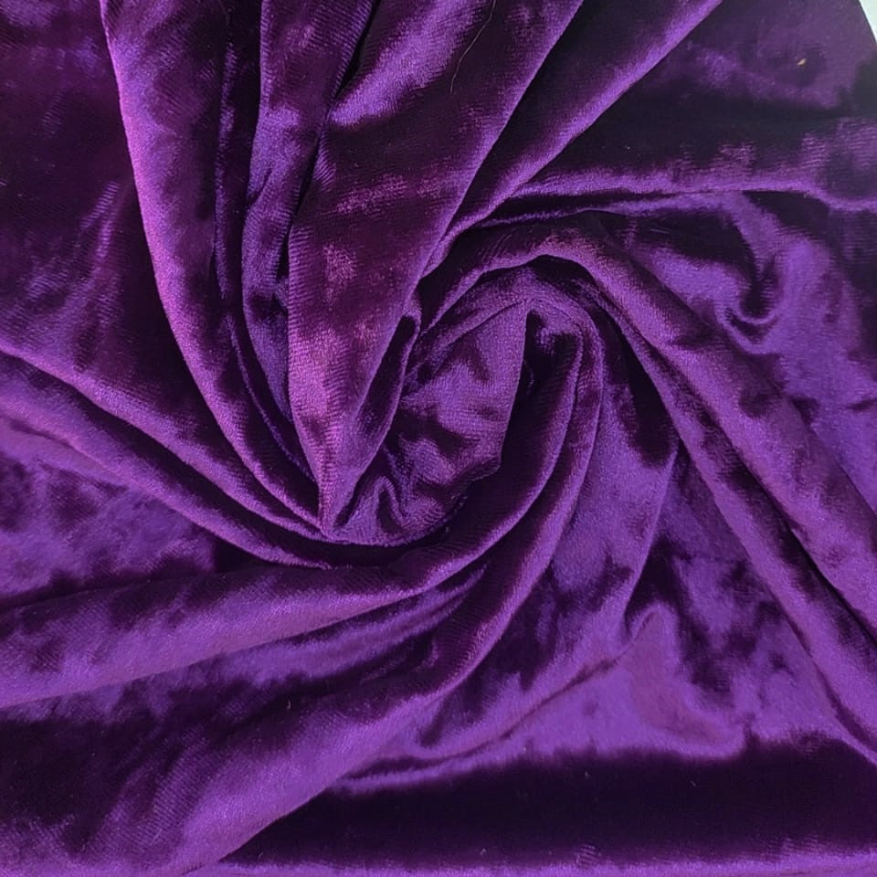 Dramatic Hammer Velvet Dyed Fabric