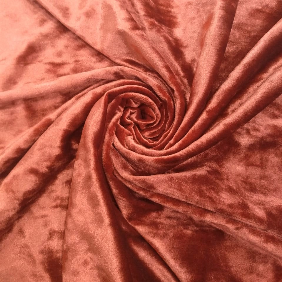 Dramatic Hammer Velvet Dyed Fabric