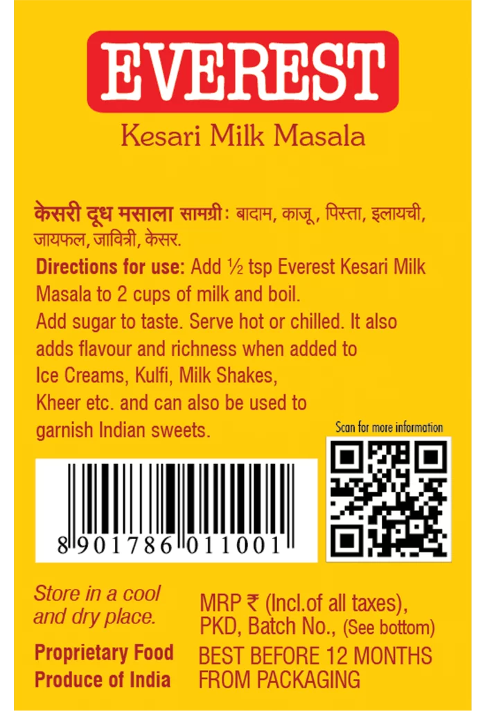 Everest Kesari Milk Masala