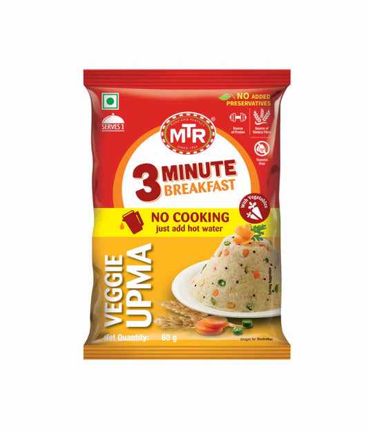 MTR 3 Minute Vegetable Upma Pouch 60 g