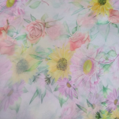 Floral Whimsy Organza