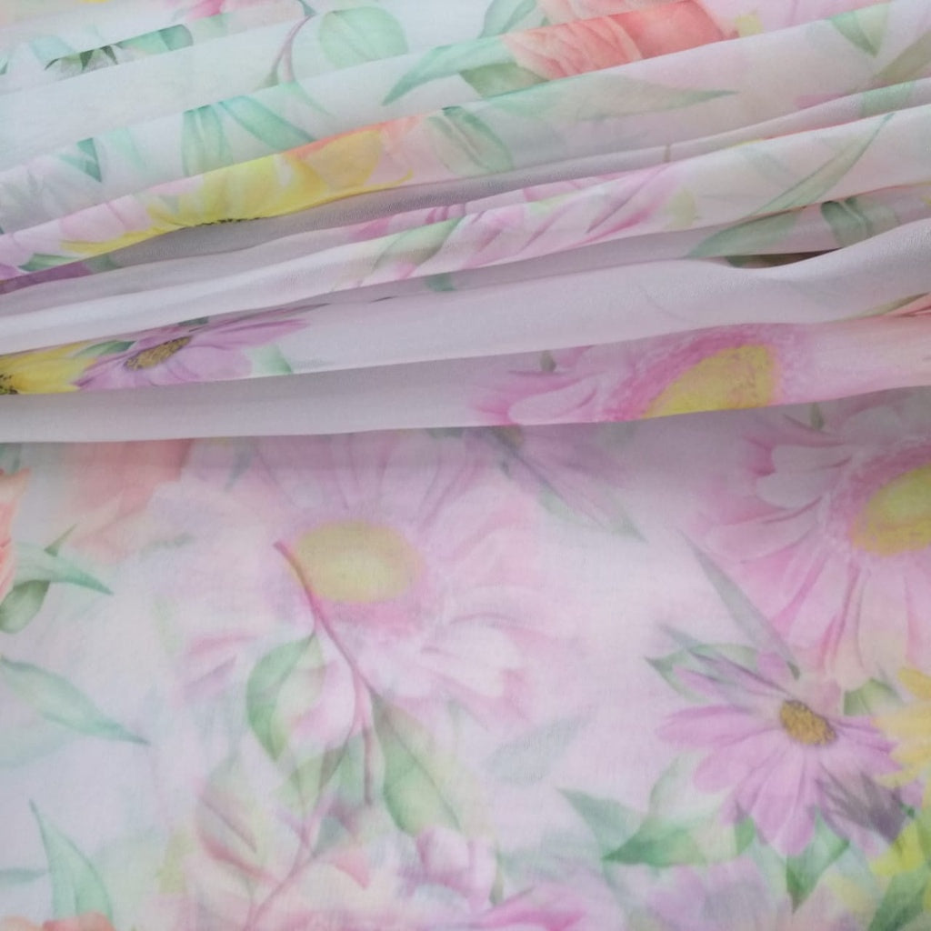 Floral Whimsy Organza