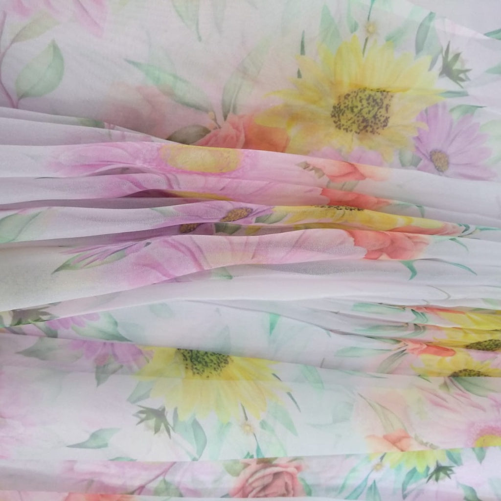 Floral Whimsy Organza