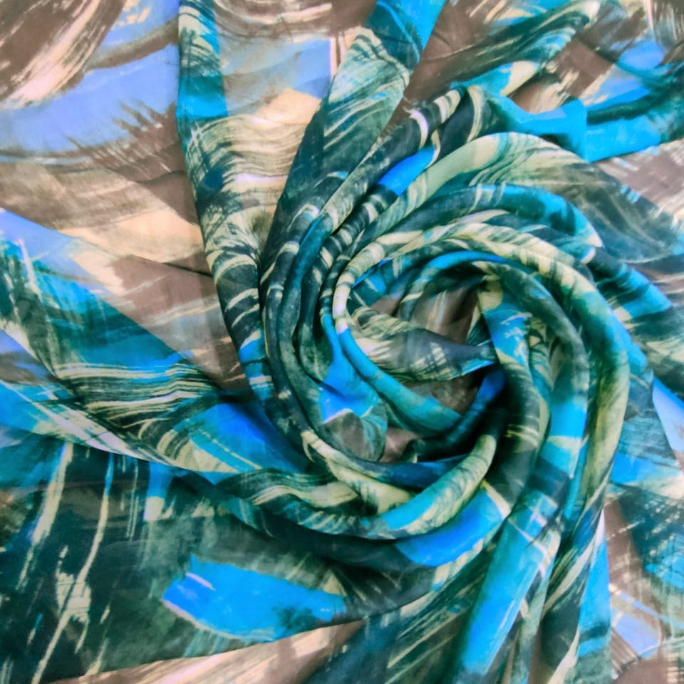 Abstract Elegance Silk Print