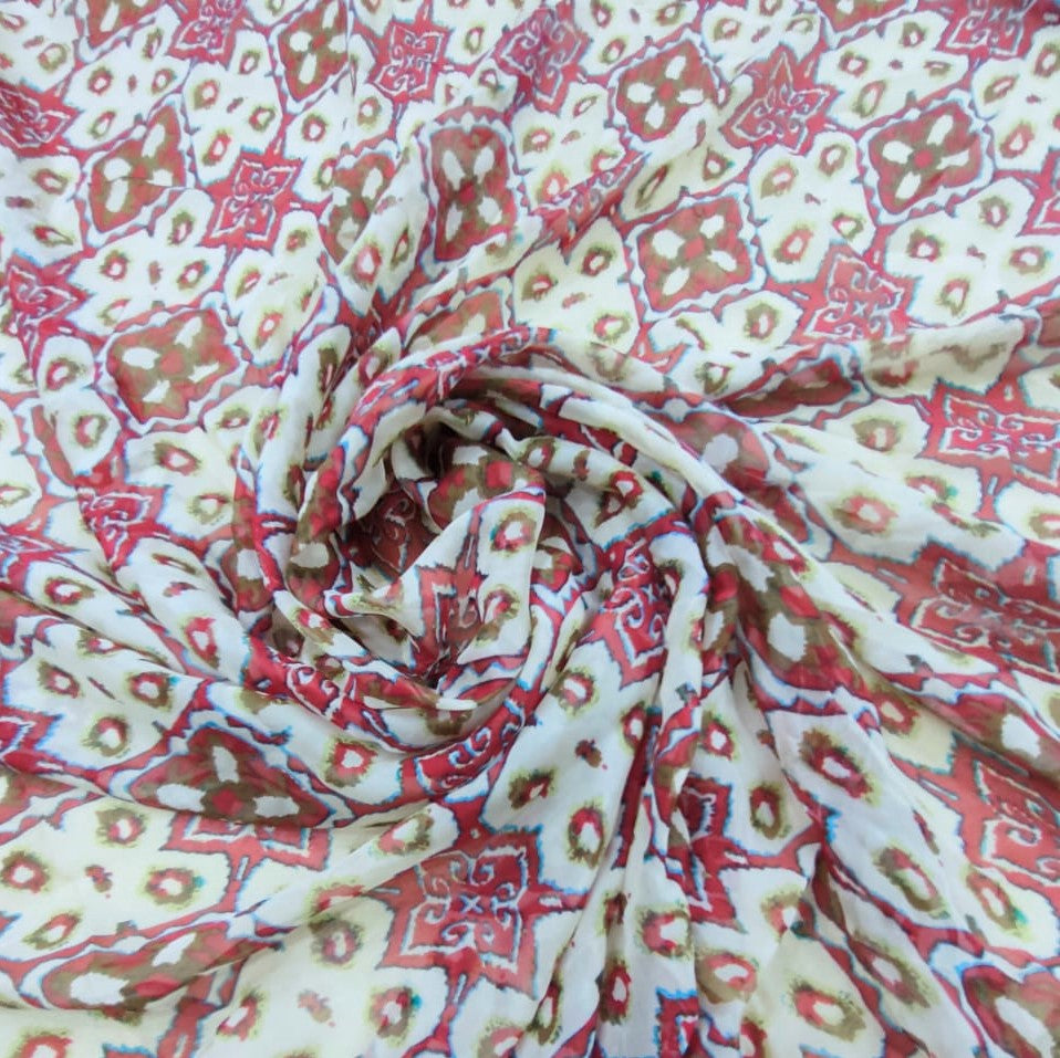 Geometric Harmony Silk Print