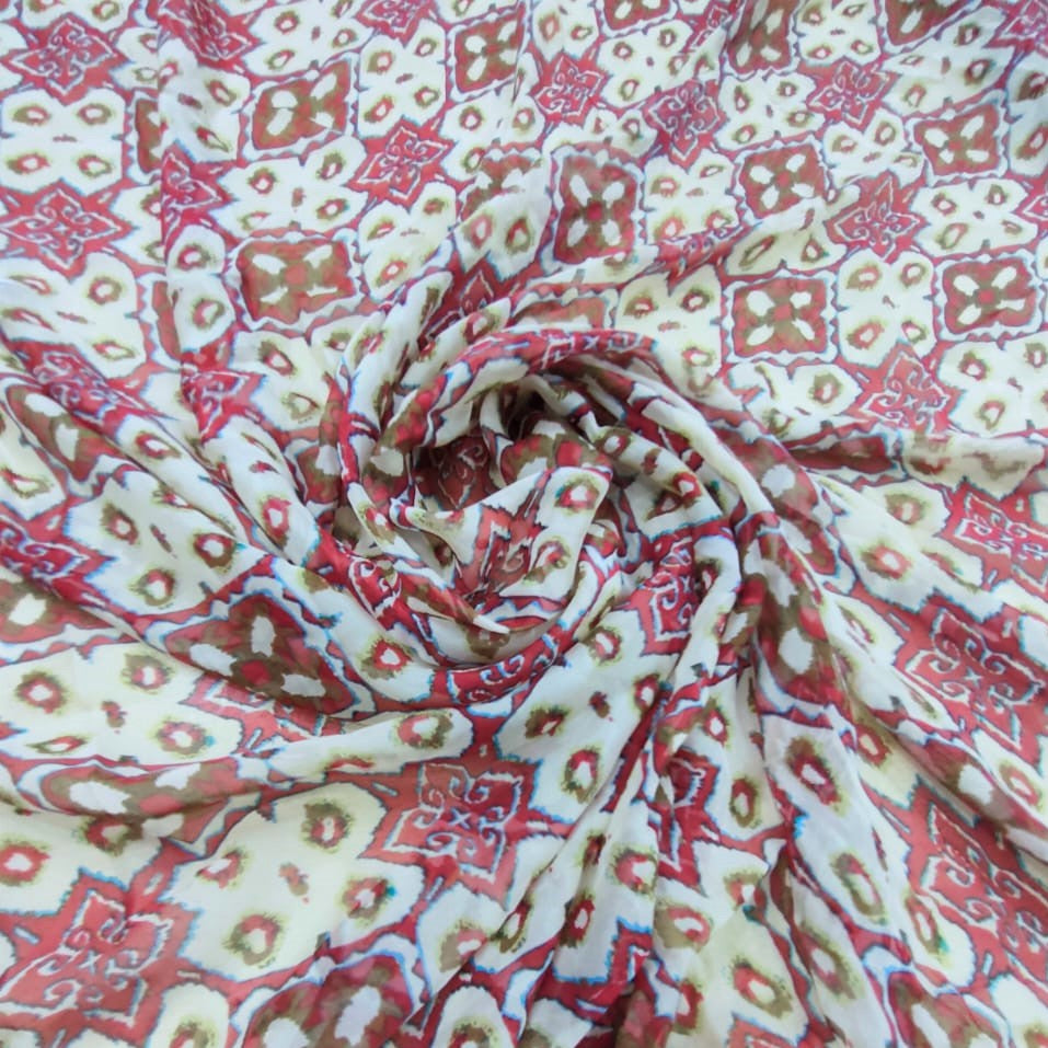 Geometric Harmony Silk Print