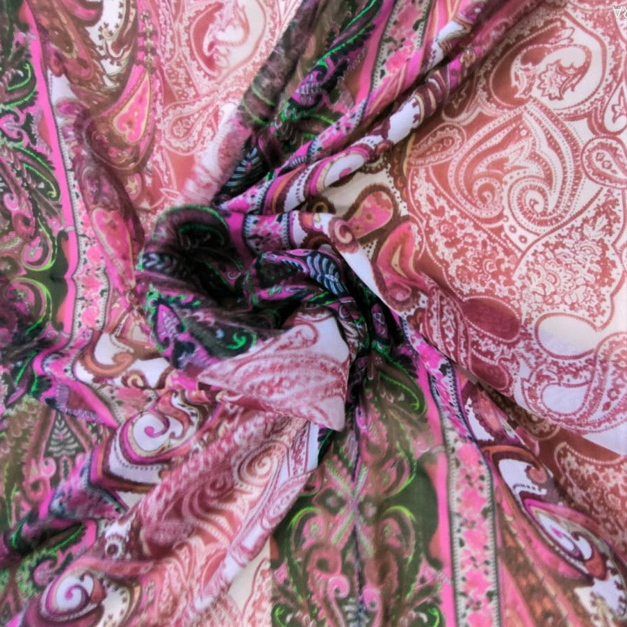 Paisley Paradise Silk Chiffon