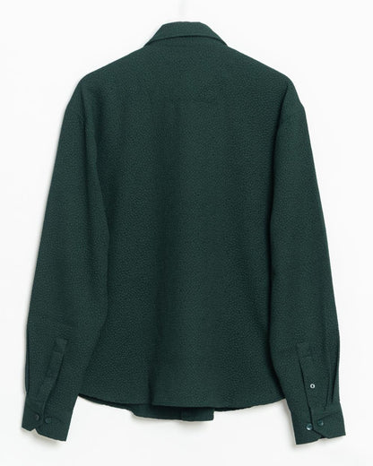 Intense Green Crepe Drop Shoulder Shirt