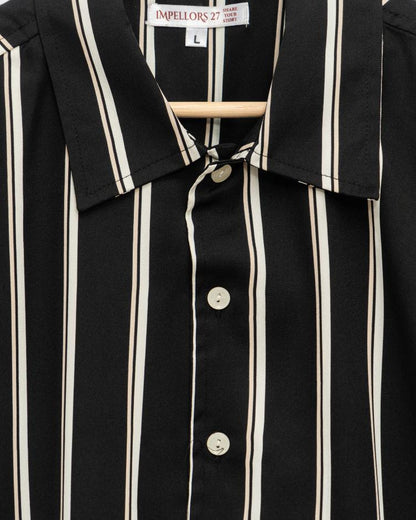 Tokyo Striped Oversized Half Sleeves Shirt