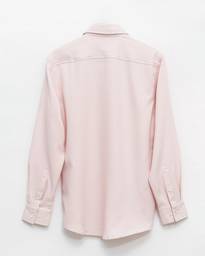 Baby Pink Textured  Crepe Shirt