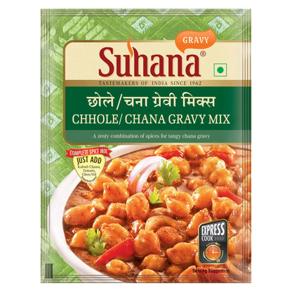 Suhana Chhole Chana Gravy Spice Mix Pouch