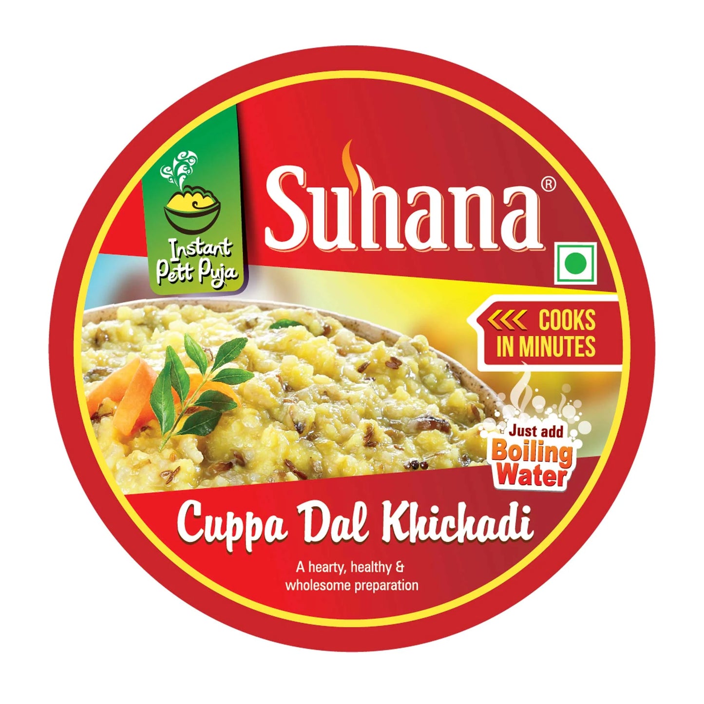 Suhana Cuppa Ready To Eat Dal Khichadi Instant Meal