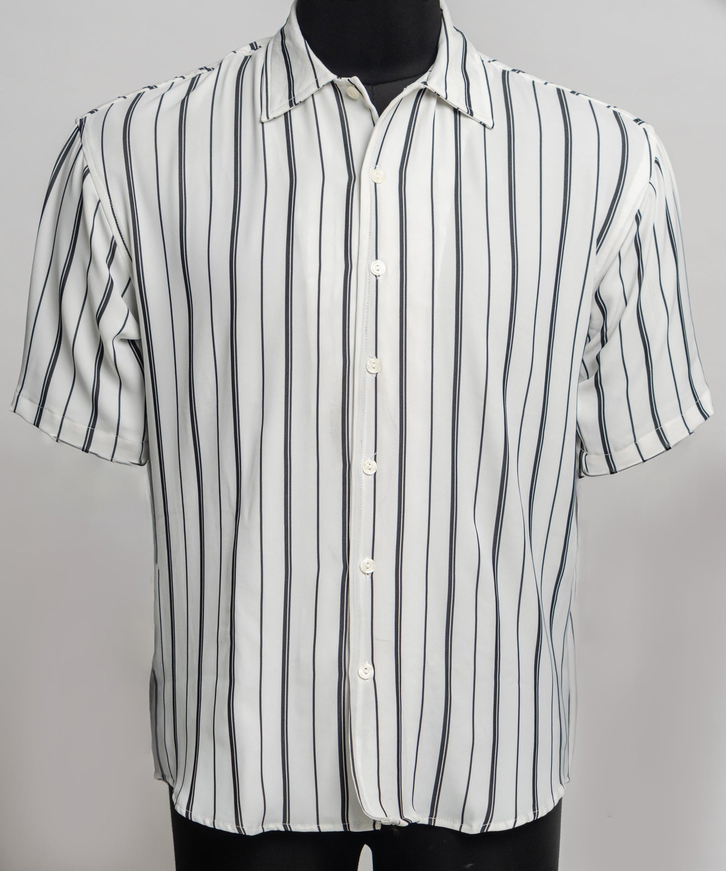 Tokyo Zebra Stripe Oversized Half Sleeves Shirt